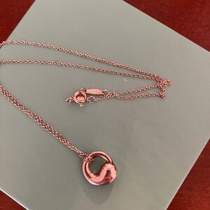 Tiffany Elsa Perretti Eternal Circle Sterling Silver Necklace